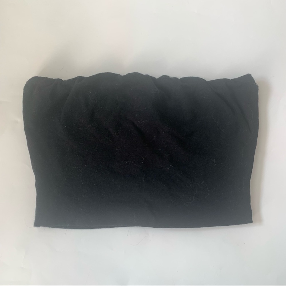 Short black tube top
